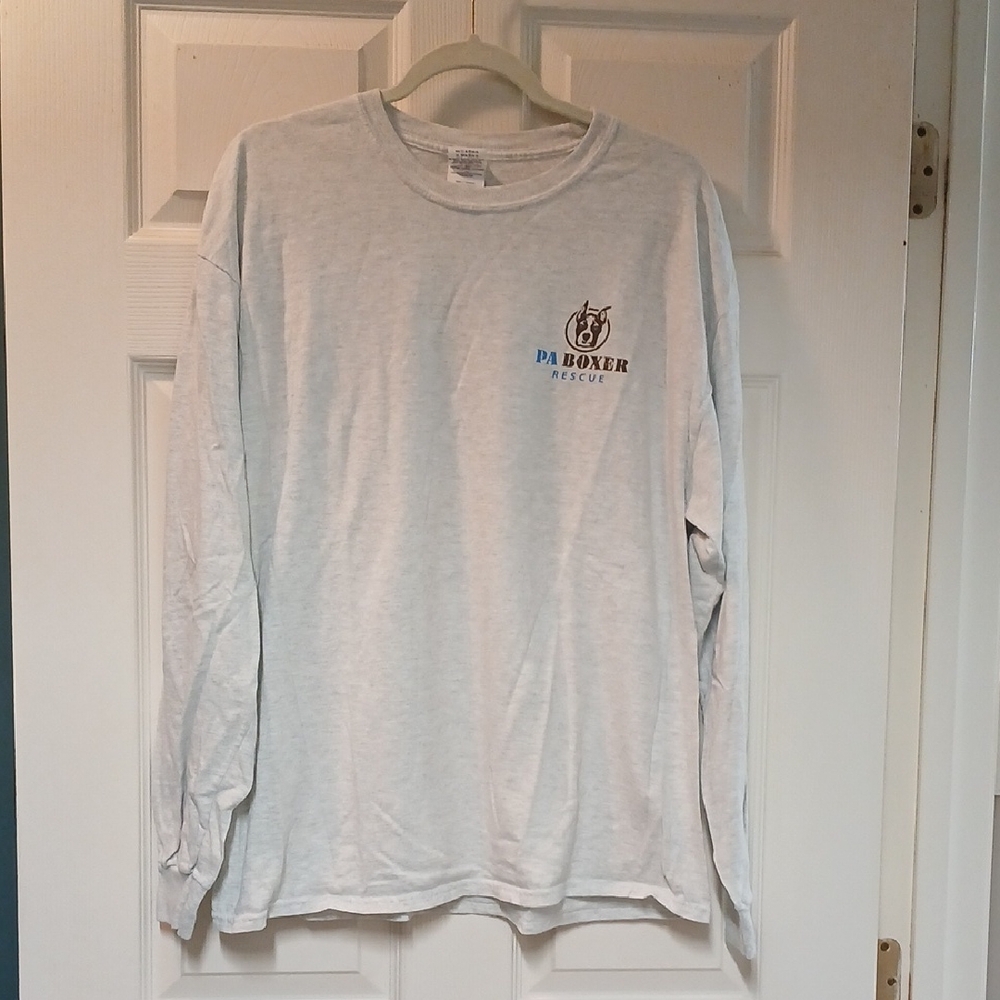 Gildan Heavy Cotton Light Gray T-Shirt "PA Boxer Rescue"